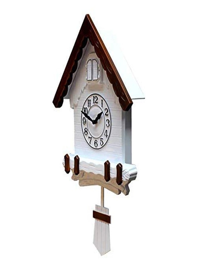 Three Secondz Cuckoo Wall Clock Hard Plastic (BrownWhite) - Image 3